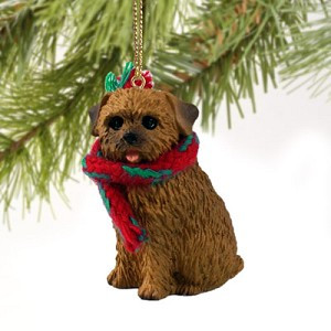 Norfolk Terrier Dog Christmas Tree Ornament – Hand-Painted