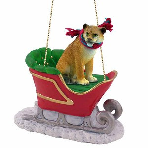 Lioness in Sleigh Christmas Tree Ornament – Conversation Concepts