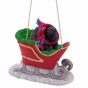 Porcupine in Sleigh Christmas Tree Ornament – Conversation Concepts