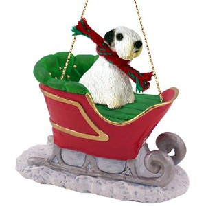 Sealyham Terrier Dog in Sleigh Christmas Tree Ornament – Conversation Concepts