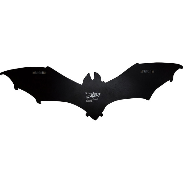 Halloween Bat Wall Decor 24" Black White Wood Hanging Primitives by Kathy