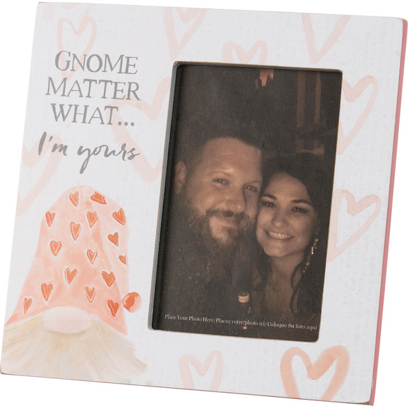 Decorative Photo Picture Frame - Gnome Matter What I'm Yours (Fits 4x6 Photo) from Primitives by Kathy