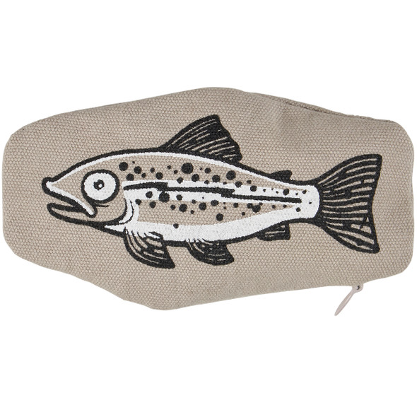 Double Sided Stuffable Catnip Cat Toy - Fish Print Design 4.5 Inch from Primitives by Kathy