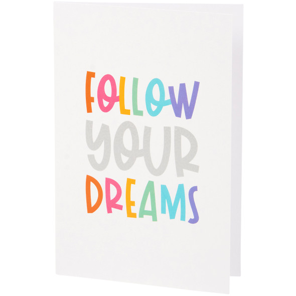 Set of 6 Greeting Cards & Envelopes - Follow Your Dreams from Primitives by Kathy