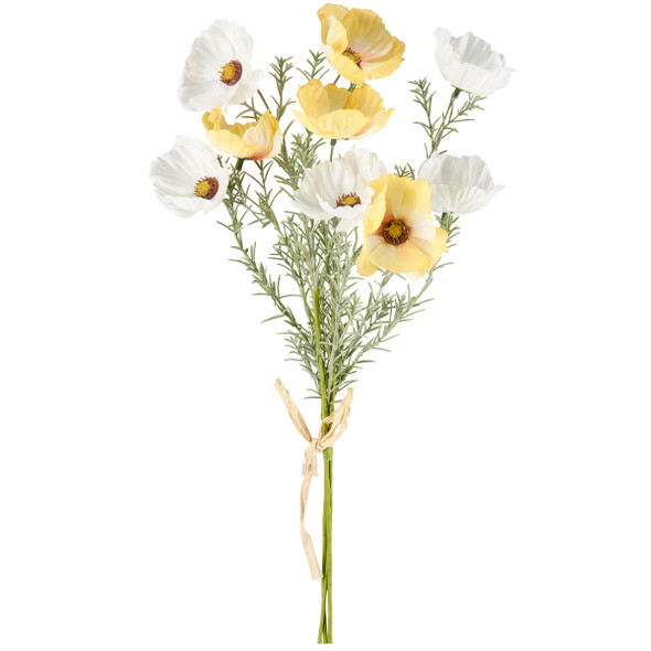 Set of 12 Decorative Artificial Floral Botanical Picks - Sunshine Cosmos Flowers 18 Inch from Primitives by Kathy