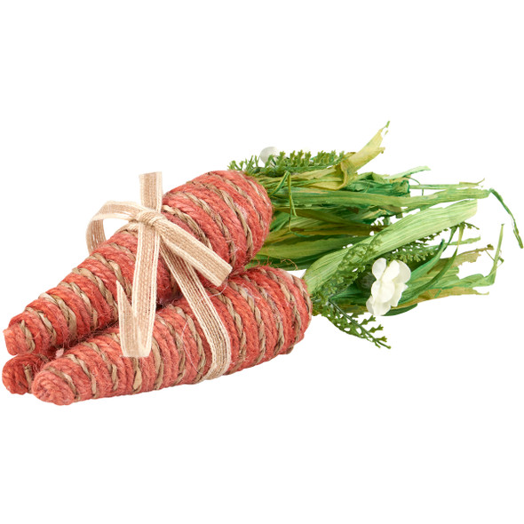 Decorative Artificial Carrot Bunch Figurine 9 Inch - Easter & Spring Collection from Primitives by Kathy