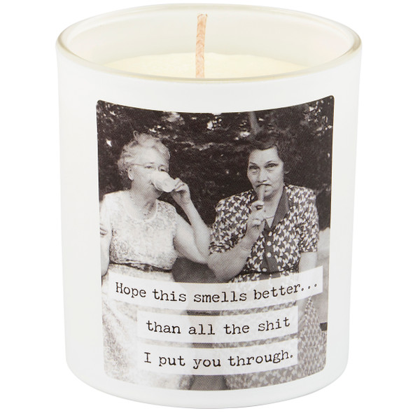 Trash Talk By Annie Jar Candle - Hope This Smells Better - Fresh Linen Scent - 8 Oz from Primitives by Kathy