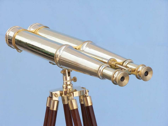 Handcrafted Floor Standing Admiral's Solid Brass Binoculars 62" from Hampton Creations Handcrafted Floor Standing Admiral's Solid Brass Binoculars 62" from Hampton Creations