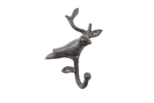 Handcrafted Cast Iron Decorative Bird Hook 6" from Hampton Creations Handcrafted Cast Iron Decorative Bird Hook 6" from Hampton Creations
