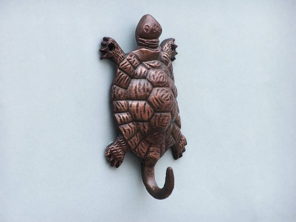 Handcrafted Antique Copper Turtle Hook 6" from Hampton Creations Handcrafted Antique Copper Turtle Hook 6" from Hampton Creations