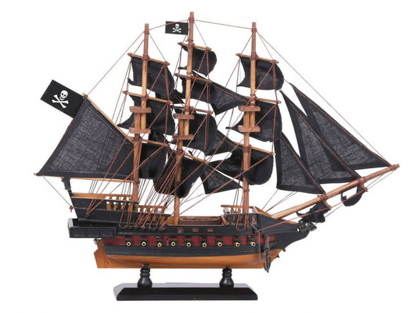 Handcrafted Wooden Captain Kidd's Adventure Galley Black Sails Limited Model Pirate Ship 15" from Hampton Creations