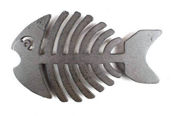 Handcrafted Cast Iron Fish Bone Trivet 11" from Hampton Creations Handcrafted Cast Iron Fish Bone Trivet 11" from Hampton Creations