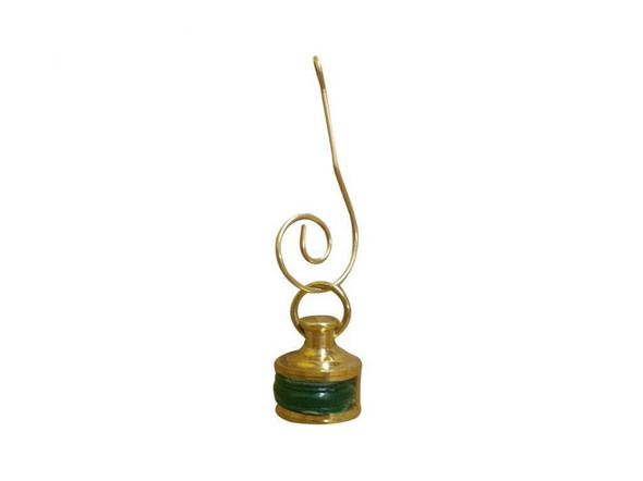 Handcrafted Solid Brass Green Ship Oil Lamp Christmas Ornament 3" from Hampton Creations Handcrafted Solid Brass Green Ship Oil Lamp Christmas Ornament 3" from Hampton Creations