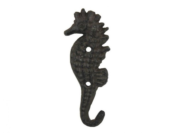 Handcrafted Cast Iron Seahorse Hook 5" from Hampton Creations Handcrafted Cast Iron Seahorse Hook 5" from Hampton Creations