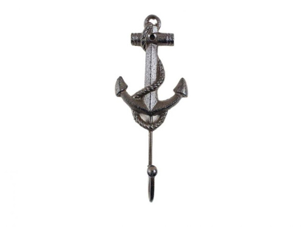 Handcrafted Cast Iron Anchor Hook 7" from Hampton Creations Handcrafted Cast Iron Anchor Hook 7" from Hampton Creations