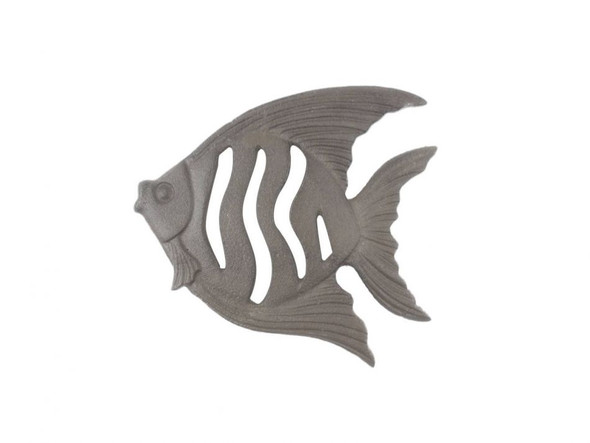 Handcrafted Cast Iron Angel Fish Kitchen Trivet 7" from Hampton Creations Handcrafted Cast Iron Angel Fish Kitchen Trivet 7" from Hampton Creations