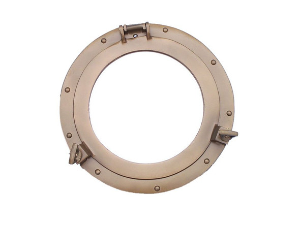 Handcrafted Antique Brass Decorative Ship Porthole Mirror 12" from Hampton Creations Handcrafted Antique Brass Decorative Ship Porthole Mirror 12" from Hampton Creations