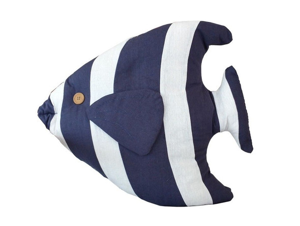 Handcrafted Blue Tropical Fish Pillow 18" from Hampton Creations Handcrafted Blue Tropical Fish Pillow 18" from Hampton Creations