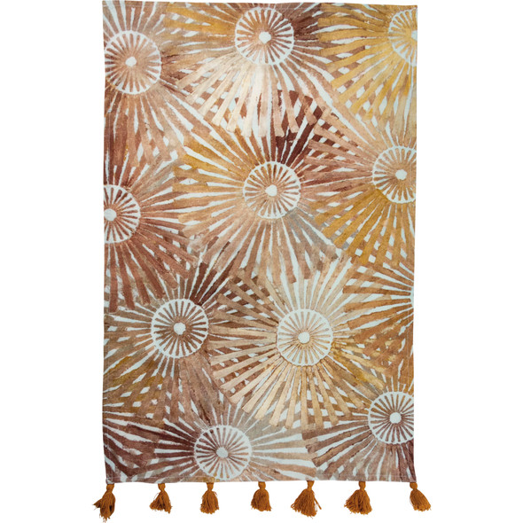 Stella Artisinal Design Cotton Dish Towel With Tassels 18x28 from Primitives by Kathy