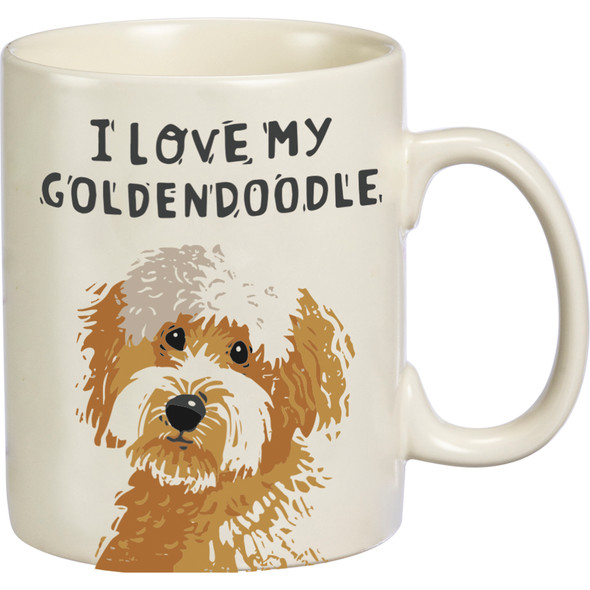 Dog Lover I Love My Goldendoodle Stoneware Coffee Mug 20 Oz from Primitives by Kathy