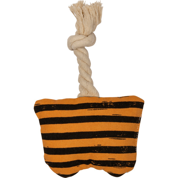 Bat Design Double Sided Cotton Dog Toy With Rope from Primitives by Kathy