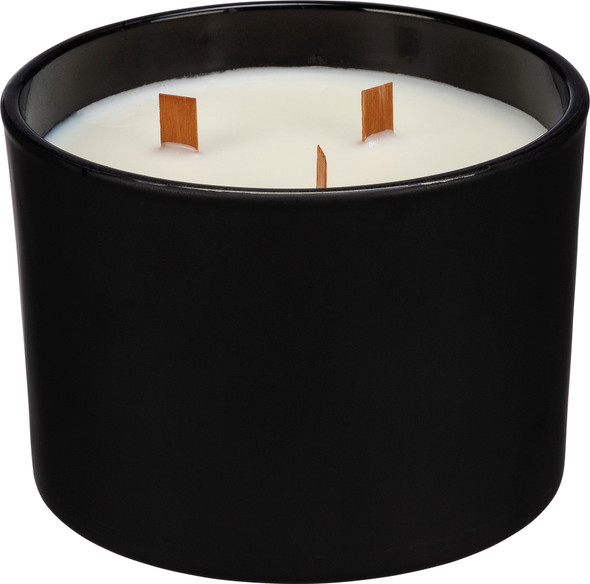 Matte Black Father Sentiments Soy Based Wax Candle (Lemongrass Scent) from Primitives by Kathy