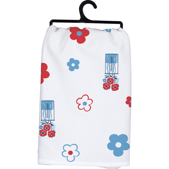 Floral & Beaker Design This Towel Belongs To An Awesome Nurse Cotton Kitchen Dish Towel from Primitives by Kathy
