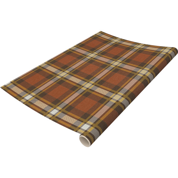 Decorative Paper Table Runner - Fall Plaid Colors - 30 Feet x 20 Inch from Primitives by Kathy