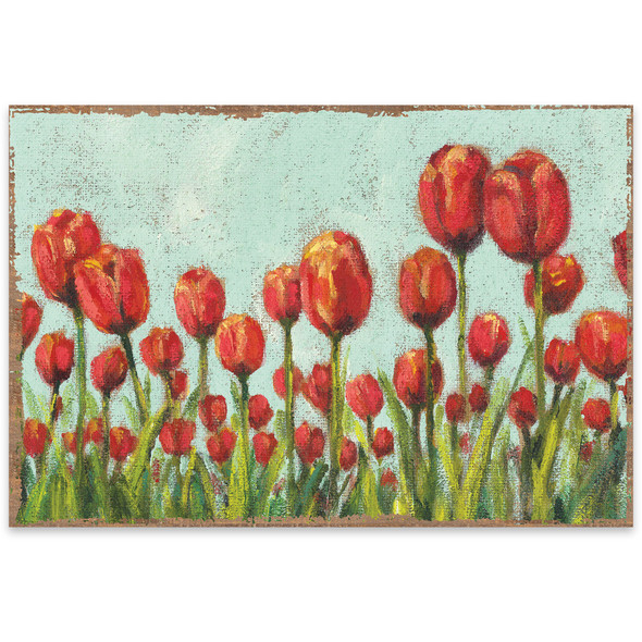 Colorful Floral Print Designs Single Use Tear Off Paper Table Placemats Pad of 24 from Primitives by Kathy