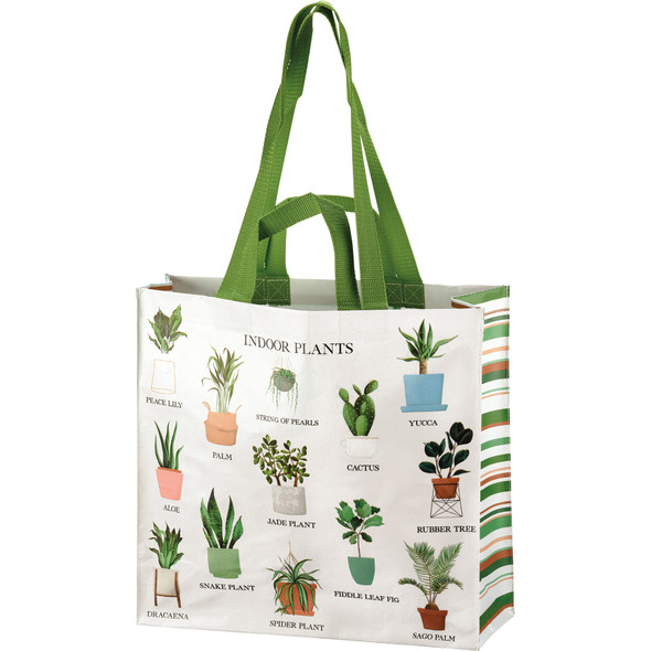 Indoor Plant Guide Double Sided Market Tote Bag from Primitives by Kathy