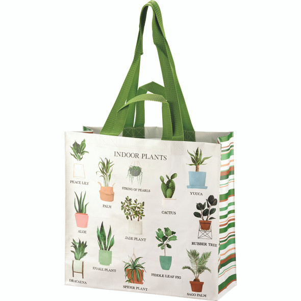 Indoor Plant Guide Double Sided Market Tote Bag from Primitives by Kathy