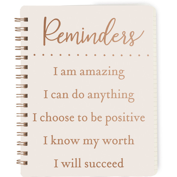 Spiral Notebook - Motivational Reminders I Am Amazing (120 Lined Pages) from Primitives by Kathy