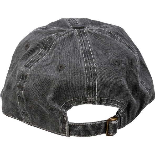 Adjustable Cotton Baseball Cap - Charcoal & White - Mom's Favorite from Primitives by Kathy