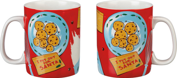 Cookie Plate I Put Out For Santa Stoneware Coffee Mug 20 Oz from Primitives by Kathy