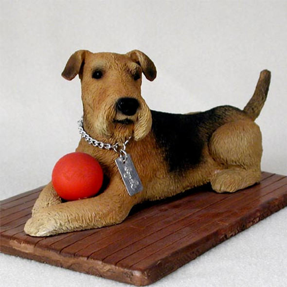 Dog Lover Hand-painted Figurine - Airedale My Dog From Conversation Concepts
