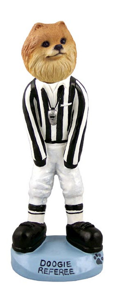 Dog Lover Hand-painted Figurine - Pomeranian Red Referee Doogie Collectible From Conversation Concepts