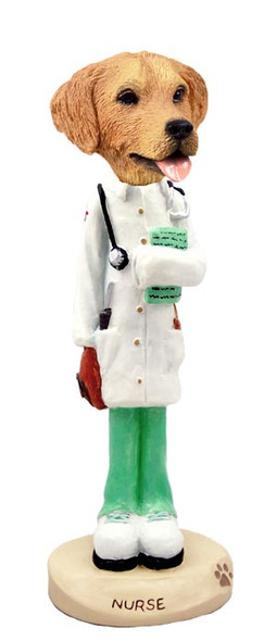 Dog Lover Hand-painted Figurine - Golden Retriever Nurse Doogie Collectible From Conversation Concepts