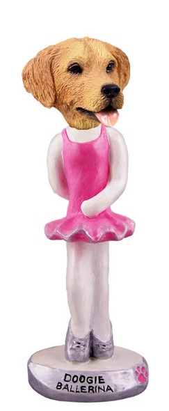 Dog Lover Hand-painted Figurine - Golden Retriever Ballerina Doogie Collectible From Conversation Concepts