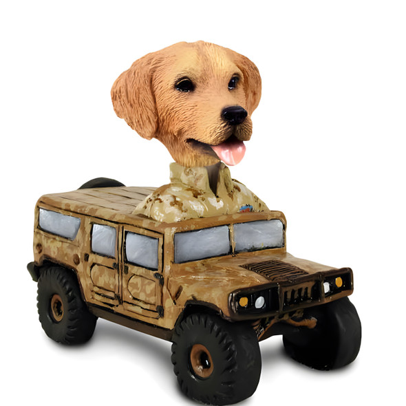 Dog Lover Doogie Collectible Figurine - Golden Retriever Hummer From Conversation Concepts