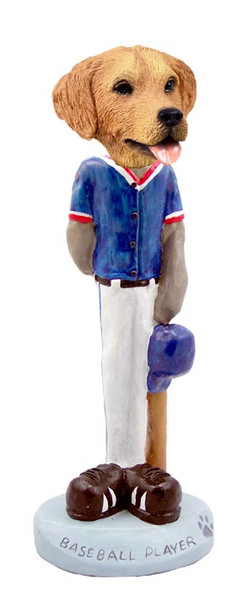 Dog Lover Hand-painted Figurine - Golden Retriever Baseball Player Doogie Collectible From Conversation Concepts