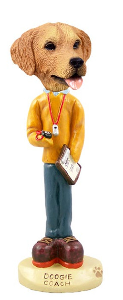 Dog Lover Hand-painted Figurine - Golden Retriever Coach Doogie Collectible From Conversation Concepts