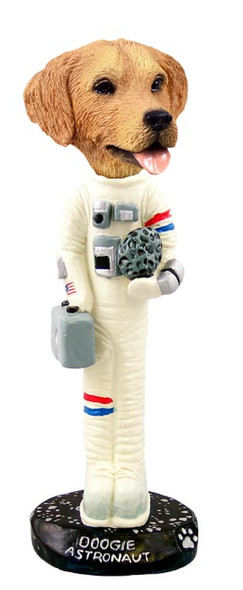 Dog Lover Hand-painted Figurine - Golden Retriever Astronaut Doogie Collectible From Conversation Concepts