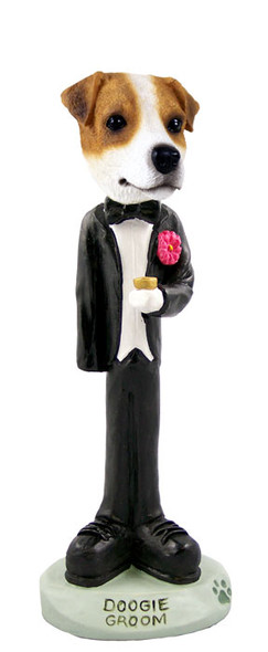 Dog Lover Hand-painted Figurine - Jack Russell Terrier Groom Doogie Collectible From Conversation Concepts