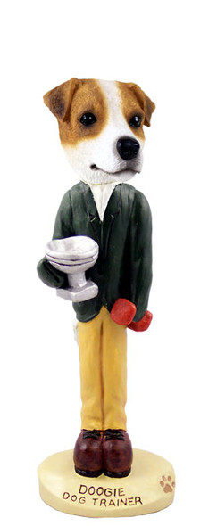Dog Lover Hand-painted Figurine - Jack Russell Terrier Trainer Doogie Collectible From Conversation Concepts