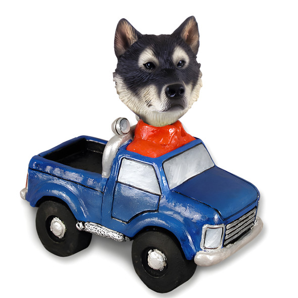 Dog Lover Doogie Collectible Figurine - Alaskan Malamute Pickup From Conversation Concepts