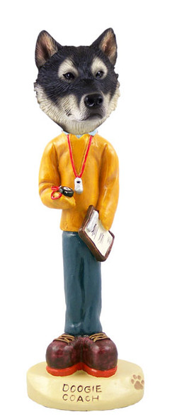 Dog Lover Hand-painted Figurine - Alaskan Malamute Coach Doogie Collectible From Conversation Concepts
