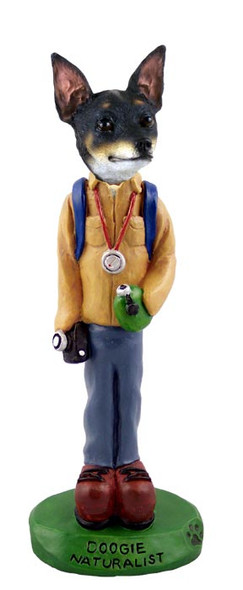 Dog Lover Doogie Collectible Figurine - Rat Terrier Naturalist From Conversation Concepts