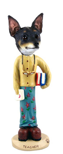 Dog Lover Doogie Collectible Figurine - Rat Terrier Teacher Female From Conversation Concepts