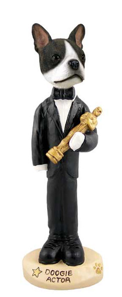 Dog Lover Hand-painted Figurine - Boston Terrier Actor Doogie Collectible From Conversation Concepts