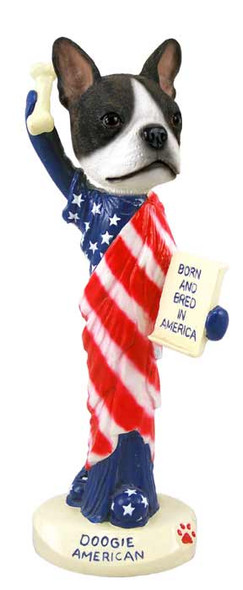 Dog Lover Doogie Collectible Figurine - Boston Terrier American From Conversation Concepts
